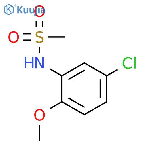 N-(5-chloro-2-methoxyphenyl)methanesulfonamide structure