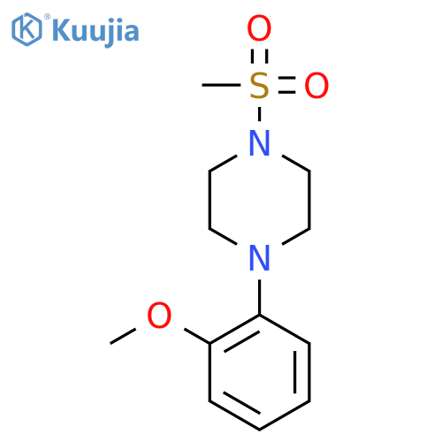 Piperazine, 1-(2-methoxyphenyl)-4-(methylsulfonyl)- structure