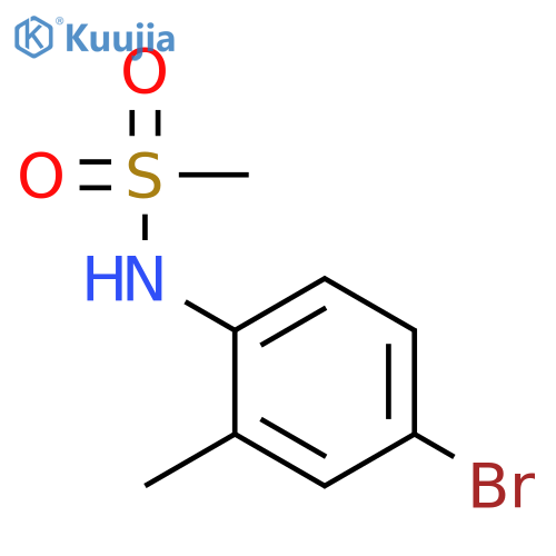 N-(4-bromo-2-methylphenyl)methanesulfonamide structure