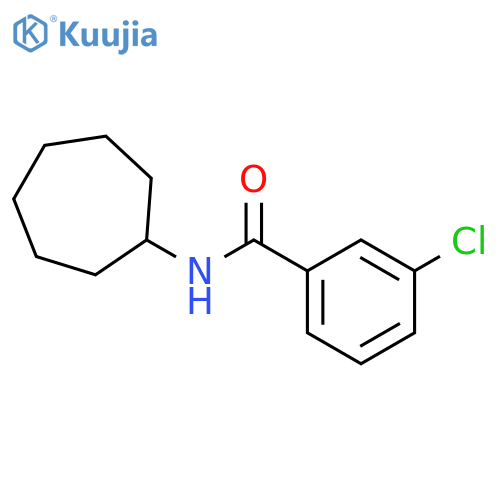 3-chloro-N-cycloheptylbenzamide structure