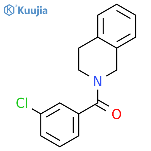 (3-chlorophenyl)(3,4-dihydroisoquinolin-2(1H)-yl)methanone structure