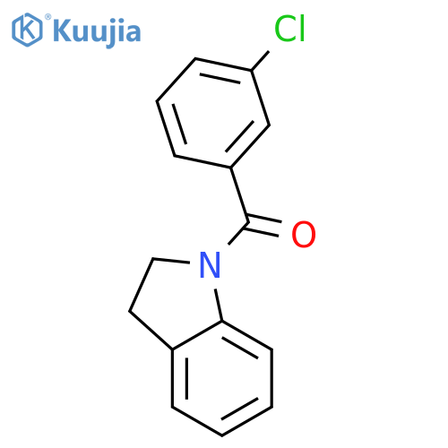 (3-Chlorophenyl)(indolin-1-yl)methanone structure