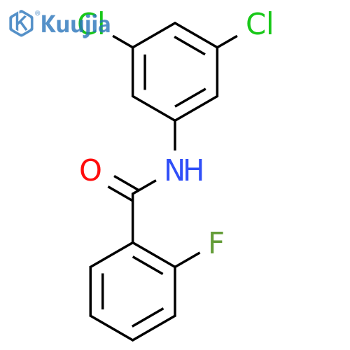 N-(3,5-dichlorophenyl)-2-fluorobenzamide structure