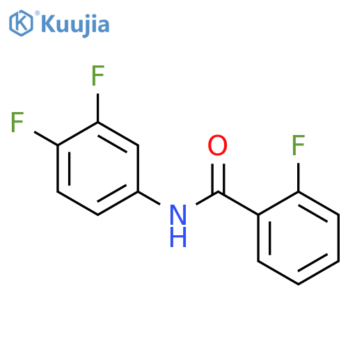 N-(3,4-difluorophenyl)-2-fluorobenzamide structure