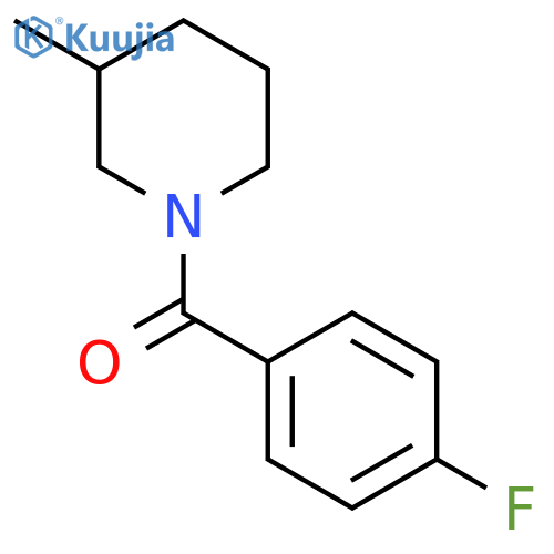 (4-fluorophenyl)(3-methyl-1-piperidinyl)methanone structure