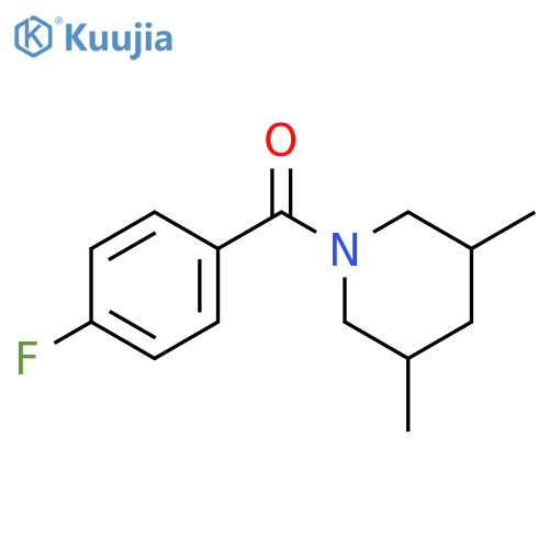 (3,5-dimethylpiperidin-1-yl)(4-fluorophenyl)methanone structure