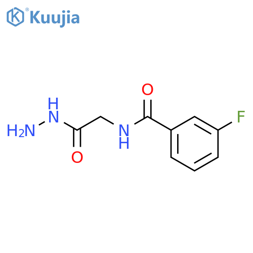 3-fluoro-N-(hydrazinecarbonyl)methylbenzamide structure
