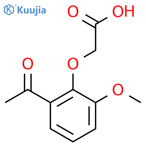 C(C)(=O)C1=C(Occ(=O)O)C(=CC=C1)OC structure