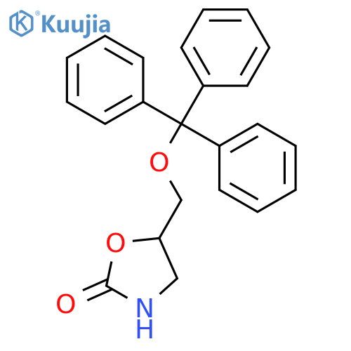 2-Oxazolidinone, 5-[(triphenylmethoxy)methyl]-, (5S)- structure