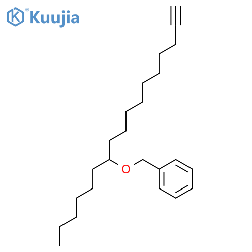 Benzene, [[(1-hexyl-10-undecynyl)oxy]methyl]- structure