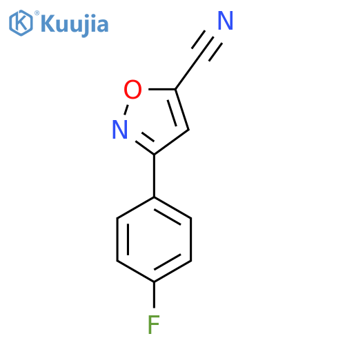 3-(4-Fluorophenyl)-1,2-oxazole-5-carbonitrile structure