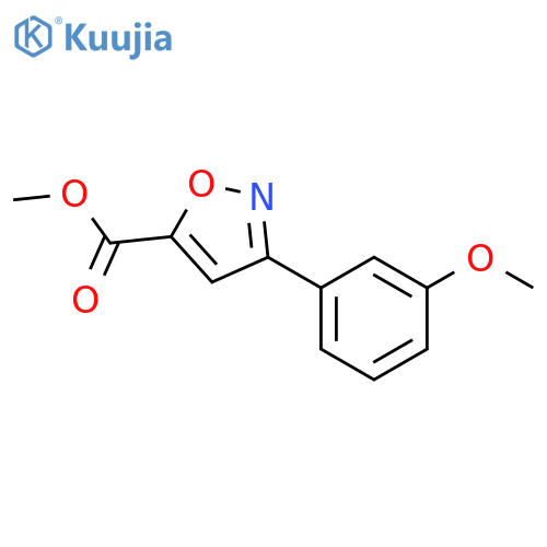 methyl 3-(3-methoxyphenyl)isoxazole-5-carboxylate structure