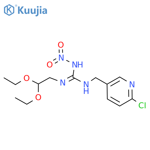 N-(6-Chloro-3-pyridinyl)methyl-N'-(2,2-diethoxyethyl)-N''-nitro-guanidine structure
