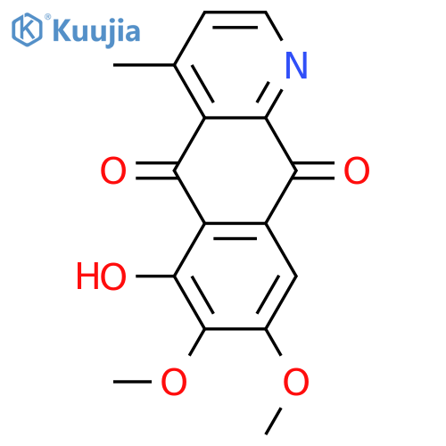 4-Methylbenzo[g]quinoline-5,10-dione; 7,8-Dimethoxy, 6-hydroxy structure