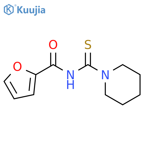2-Furancarboxamide, N-(1-piperidinylthioxomethyl)- structure