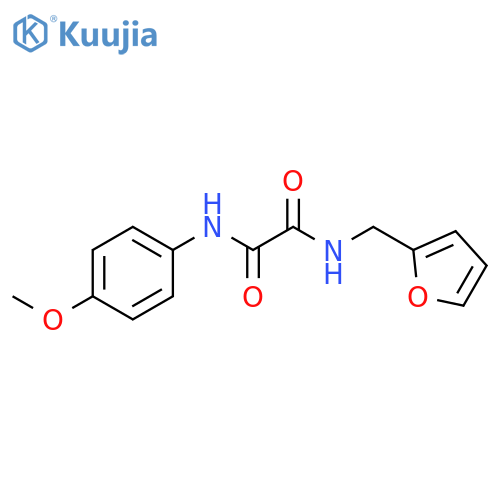 N-(furan-2-yl)methyl-N'-(4-methoxyphenyl)ethanediamide structure