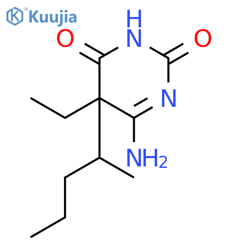 6-Amino-5-ethyl-5-(1-methylbutyl)-2,4(3H,5H)-pyrimidinedione structure