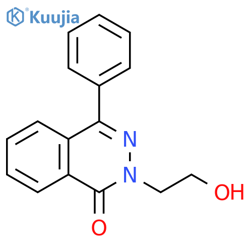 1(2H)-Phthalazinone, 2-(2-hydroxyethyl)-4-phenyl- structure