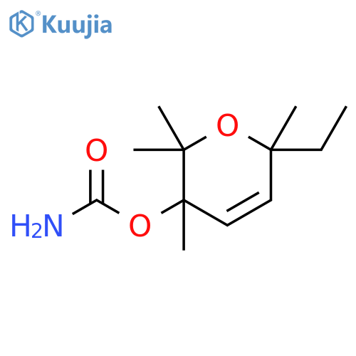 2H-Pyran-3-ol, 6-ethyl-3,6-dihydro-2,2,3,6-tetramethyl-, carbamate structure
