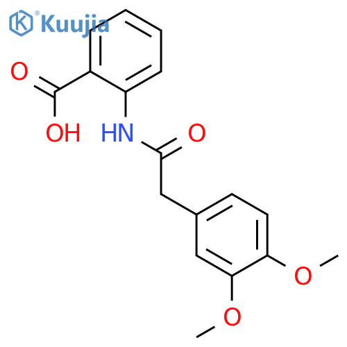 2-(2-(3,4-Dimethoxyphenyl)acetamido)benzoic acid structure