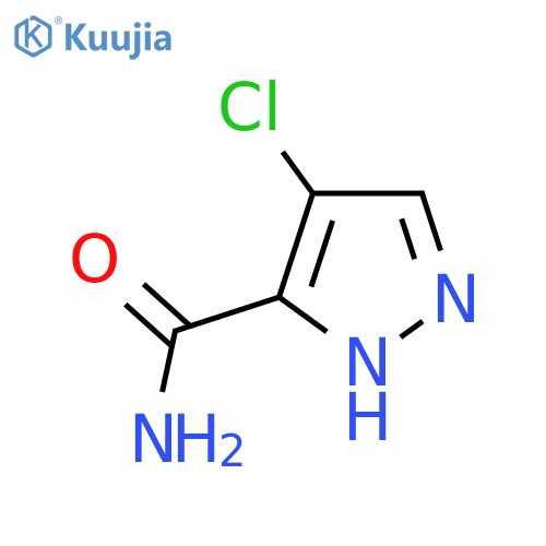 4-Chloro-1H-pyrazole-5-carboxamide structure