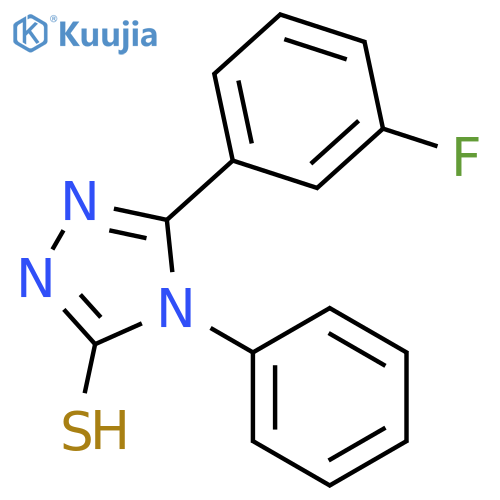 5-(3-Fluorophenyl)-4-phenyl-4H-1,2,4-triazole-3-thiol structure