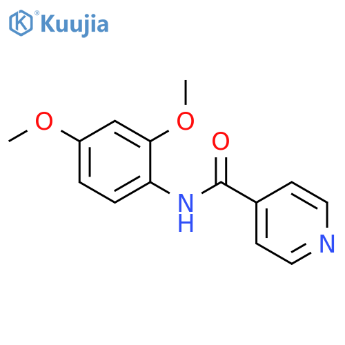 N-(2,4-dimethoxyphenyl)isonicotinamide structure