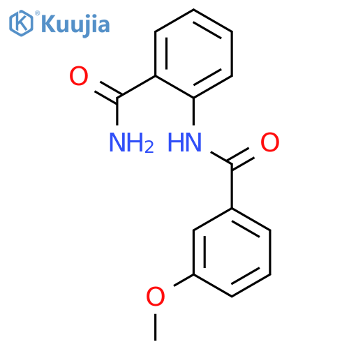 Benzamide, N-2-(aminocarbonyl)phenyl-3-methoxy- structure