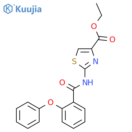 ethyl 2-(2-phenoxybenzamido)-1,3-thiazole-4-carboxylate structure