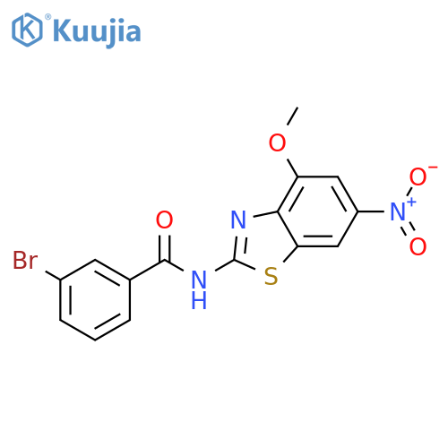 3-bromo-N-(4-methoxy-6-nitro-1,3-benzothiazol-2-yl)benzamide structure