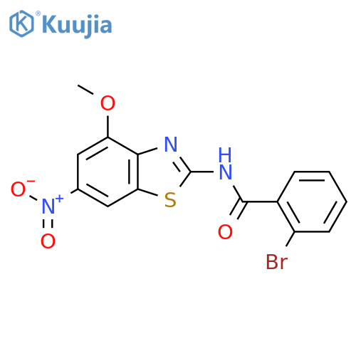 2-bromo-N-(4-methoxy-6-nitro-1,3-benzothiazol-2-yl)benzamide structure