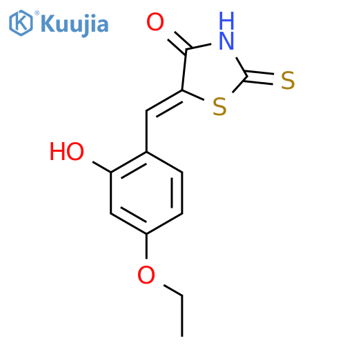 4-Thiazolidinone, 5-[(4-ethoxy-2-hydroxyphenyl)methylene]-2-thioxo- structure