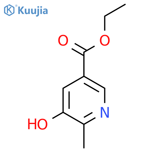 5-hydroxy-6-methyl-nicotinic acid ethyl ester structure