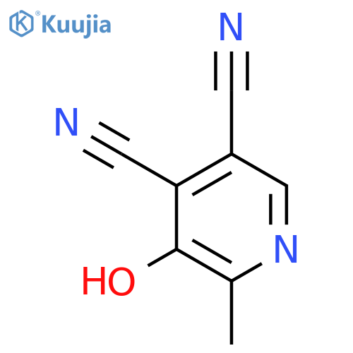 5-hydroxy-6-methylpyridine-3,4-dicarbonitrile structure
