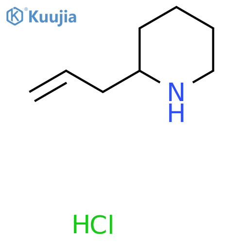 Piperidine, 2-(2-propenyl)-, hydrochloride structure