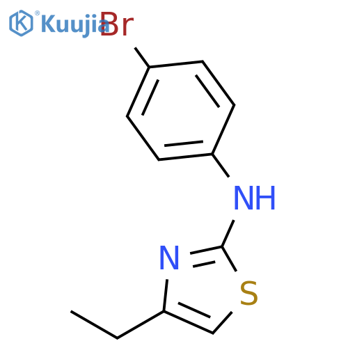 2-Thiazolamine, N-(4-bromophenyl)-4-ethyl- structure
