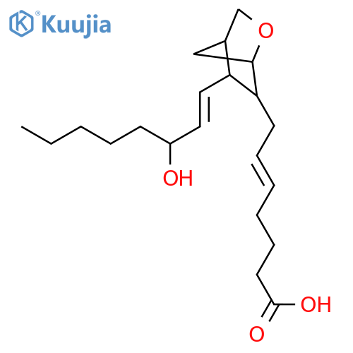 (5e)-7-{(5s,6r)-5-[(1e,3s)-3-hydroxy-1-octen-1-yl]-2-oxabicyclo[2 .2.1]hept-6-yl}-5-heptenoic Acid structure