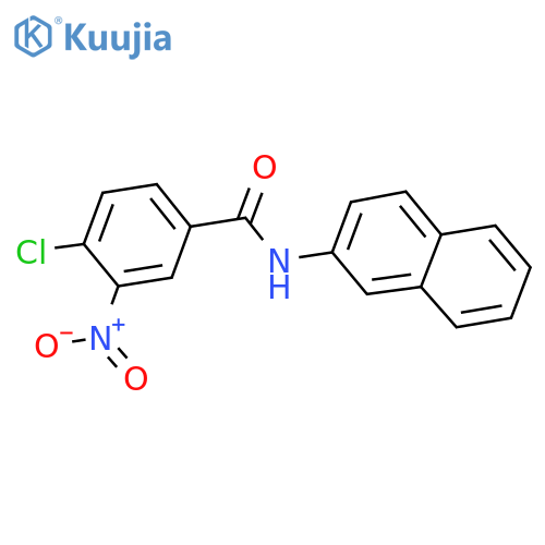 4-chloro-N-(naphthalen-2-yl)-3-nitrobenzamide structure