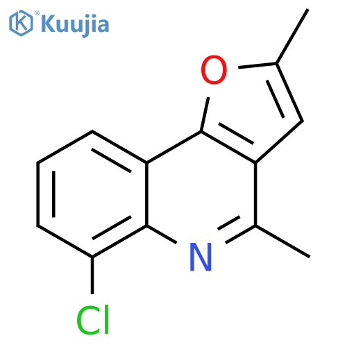 Furo[3,2-c]quinoline, 6-chloro-2,4-dimethyl- structure