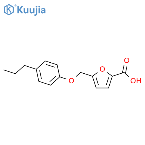 5-(4-propylphenoxy)methylfuran-2-carboxylic acid structure