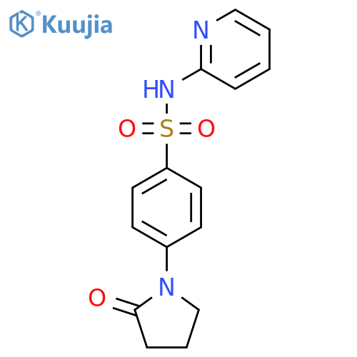 4-(2-Oxo-1-pyrrolidinyl)-N-(2-pyridinyl)benzenesulfonamide structure