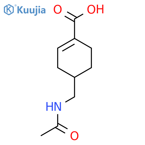 4-(Acetamidomethyl)cyclohex-1-ene-1-carboxylic acid structure