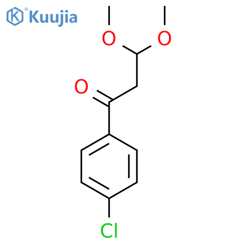 1-(4-chlorophenyl)-3,3-dimethoxypropan-1-one structure