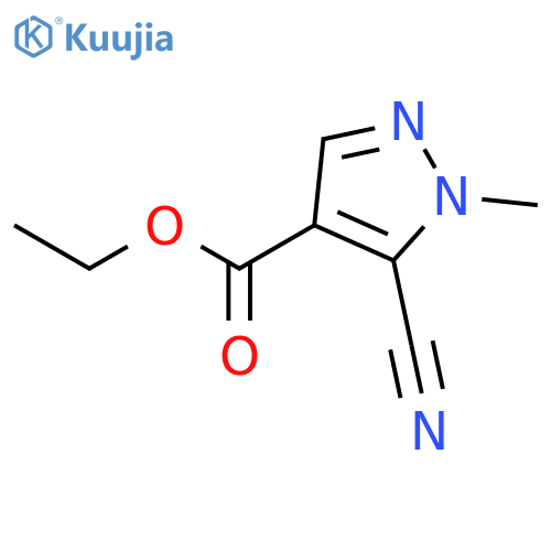 Ethyl 5-cyano-1-methyl-1H-pyrazole-4-carboxylate structure