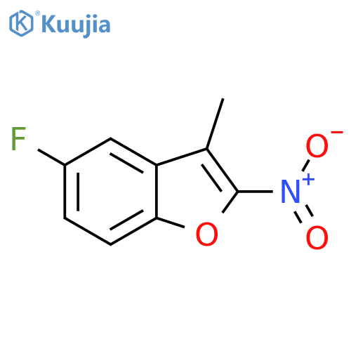 Benzofuran, 5-fluoro-3-methyl-2-nitro- structure