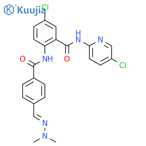 Benzamide, 5-chloro-N-(5-chloro-2-pyridinyl)-2-[[4-[(dimethylamino)iminomethyl]benzoyl]amino]- structure