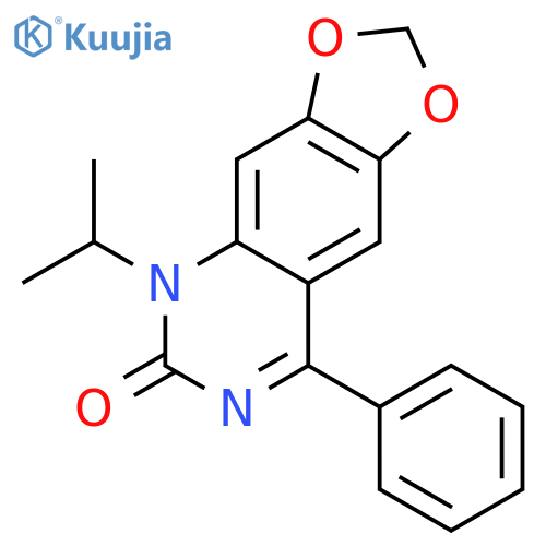 8-phenyl-5-propan-2-yl-[1,3]dioxolo[4,5-g]quinazolin-6-one structure