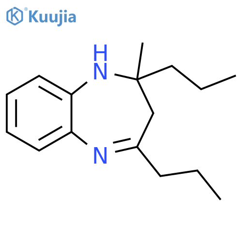 1H-1,5-Benzodiazepine, 2,3-dihydro-2-methyl-2,4-dipropyl- structure