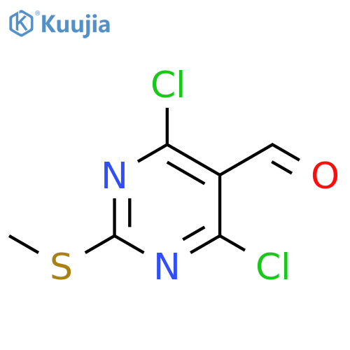 4,6-Dichloro-2-(methylthio)-5-formylpyrimidine structure