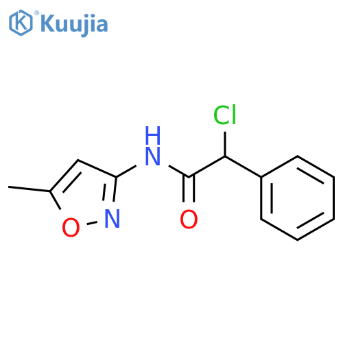 2-Chloro-N-(5-methylisoxazol-3-yl)-2-phenylacetamide structure
